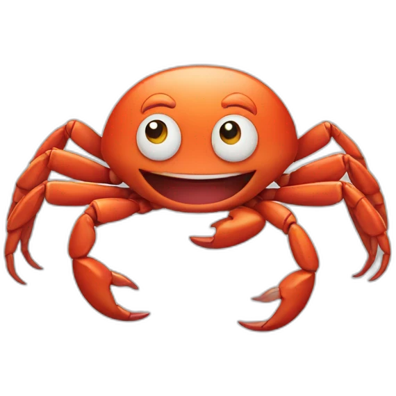 happy crab emoji