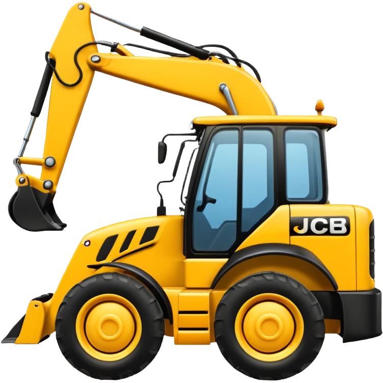 Jcb buldoger 3dx model emogi emoji