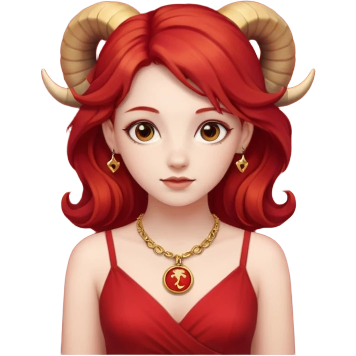 Aries like girl emoji