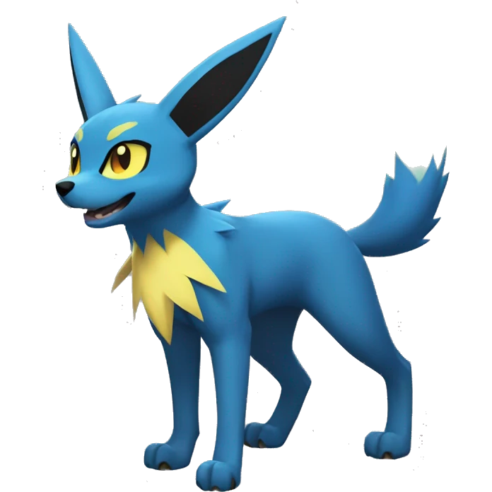 Lucario-Umbreon-Jolteon-Zeraora full body emoji