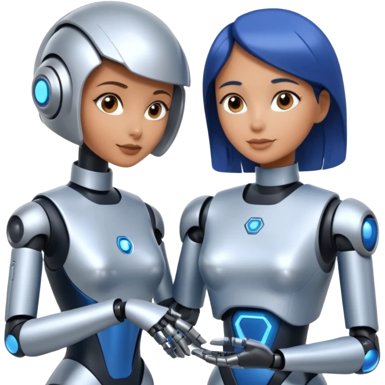 woman service Robot emoji
