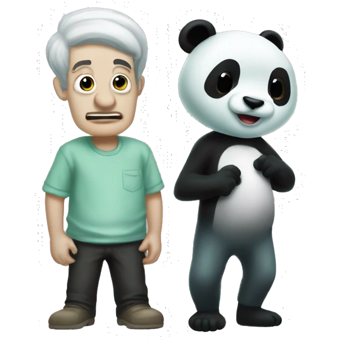 Squidward and po the panda emoji