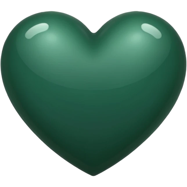Dark green heart emoji
