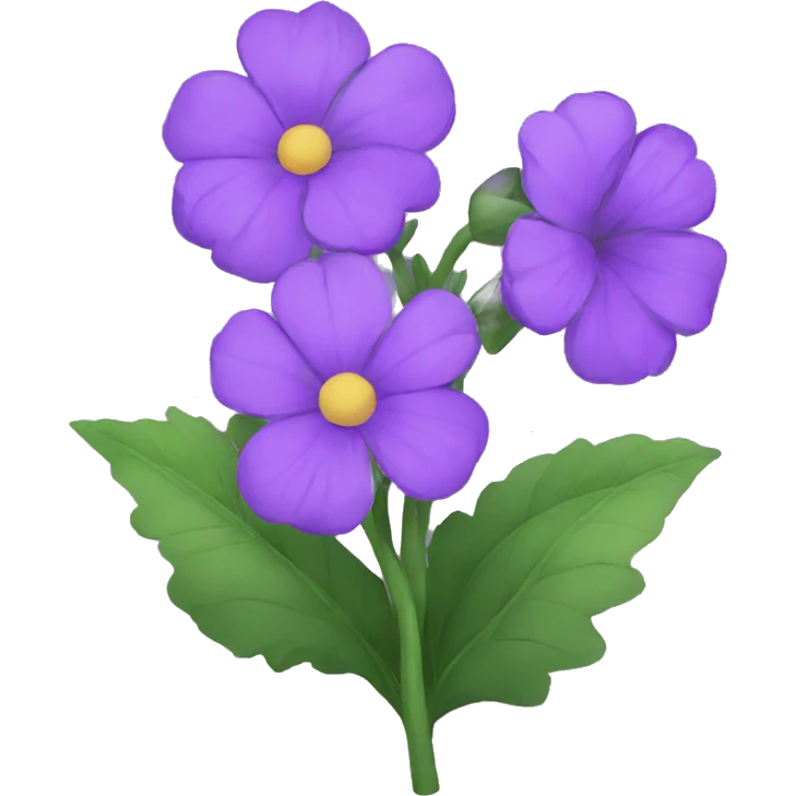 Purple flower emoji