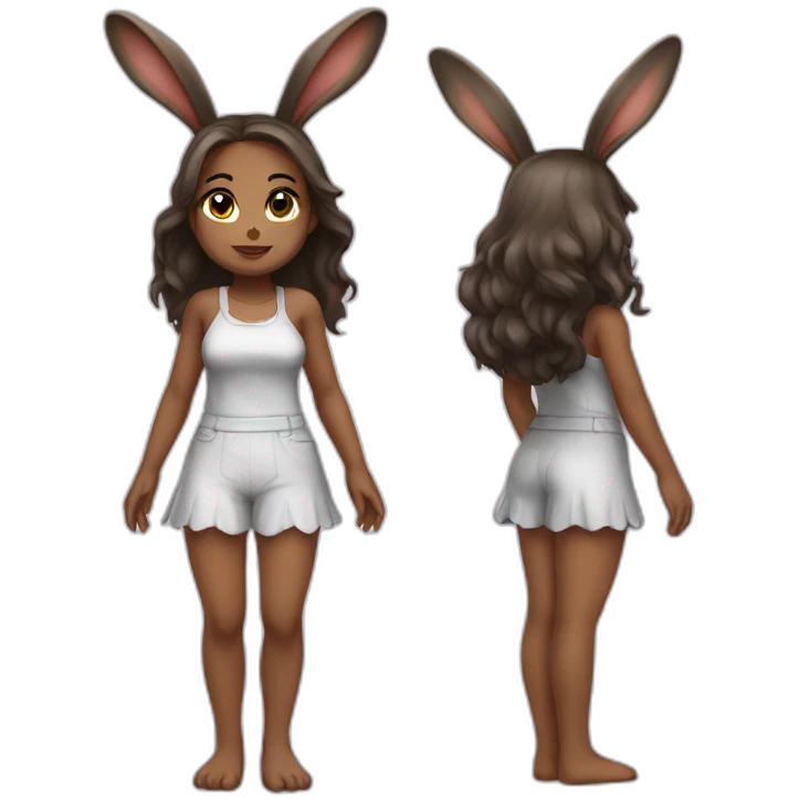 Bunny girl full body emoji