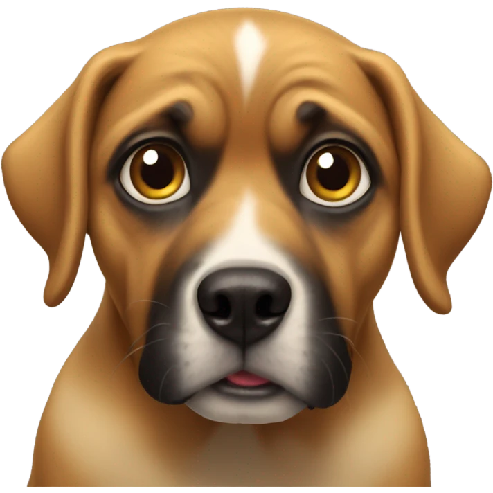 dog scared as fuck emoji