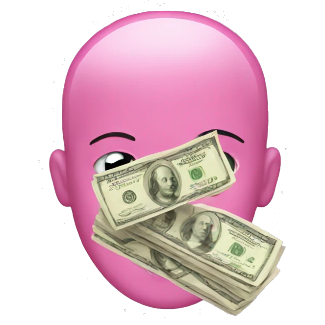 Pink money emoji