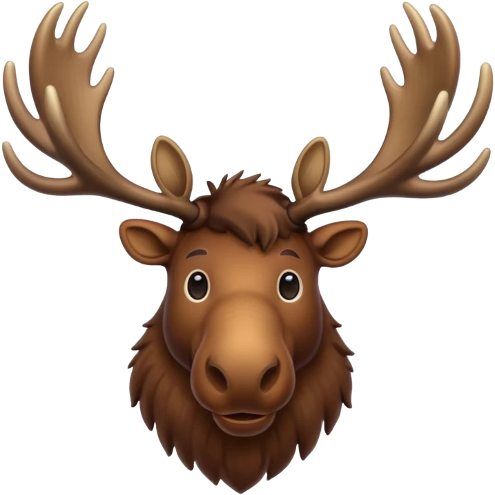 largest of the deer, moose emoji
