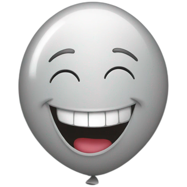 A laughing balloon emoji