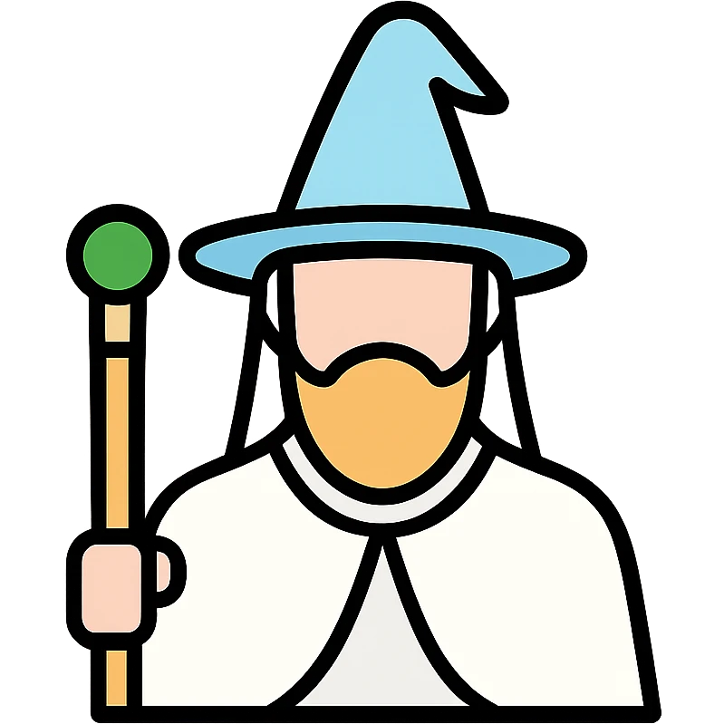 White Council Lord of the Rings, minimal and iconic emoji