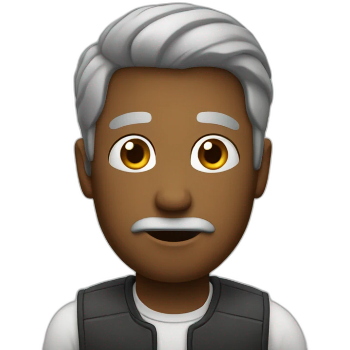 A man asking questions emoji