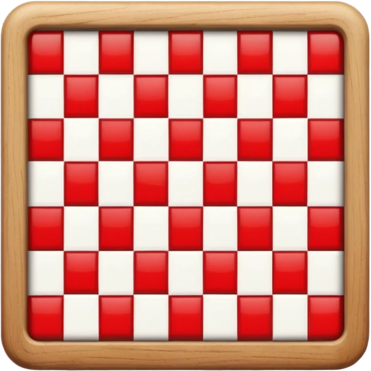 checker board mix with black and white and red emoji