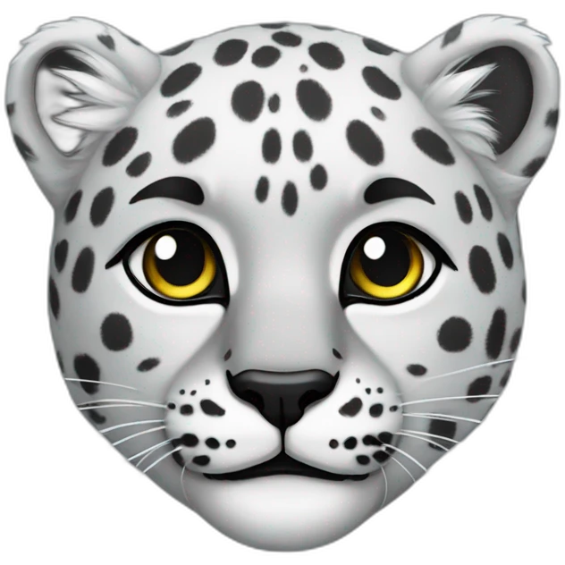 rainbow snow leopard emoji