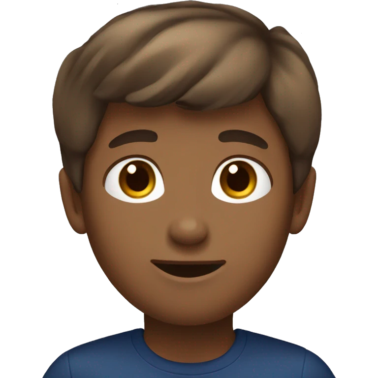 tan boy with brown hair and dark blue eyes emoji