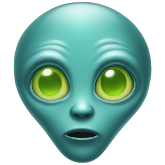 alien face emoji