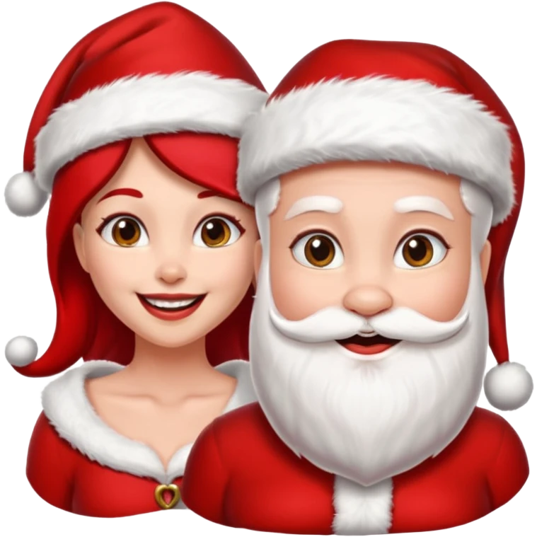 Make an emoji of a couple but as Santa Claws and female Santa Claws emoji