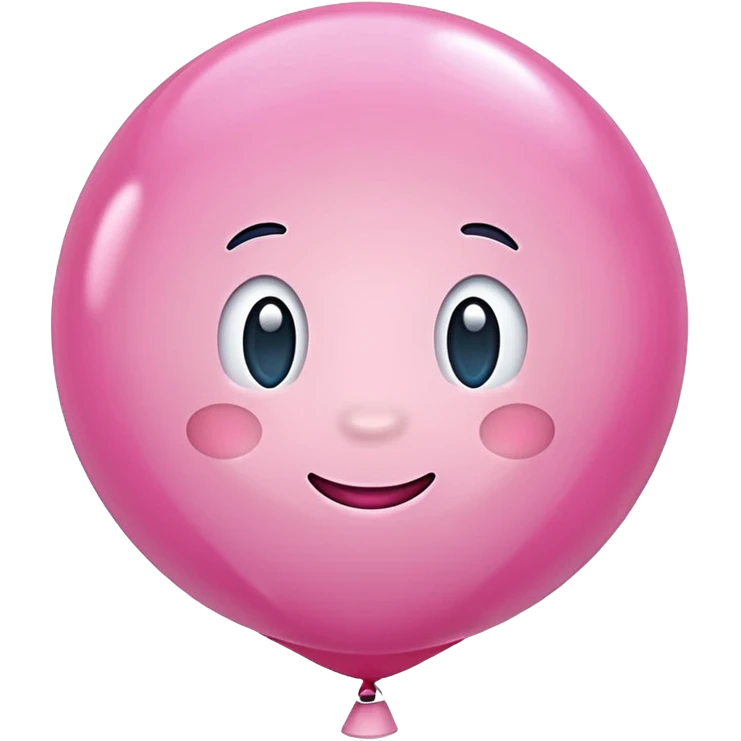 Pink glossy balloon  emoji