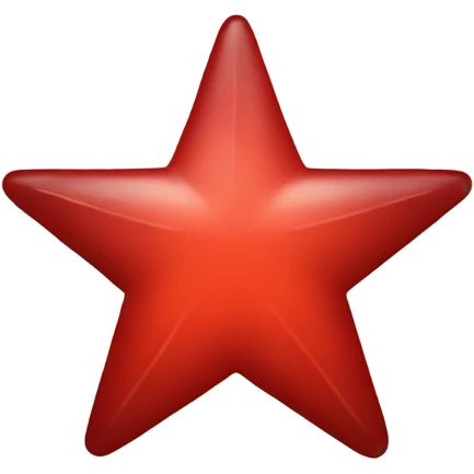 Red star with red circle emoji