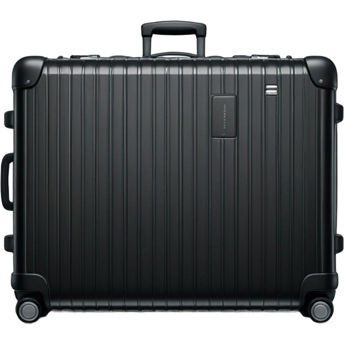 Black rimowa large trunk luggage emoji