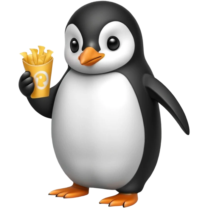 Cips yiyen penguen emoji