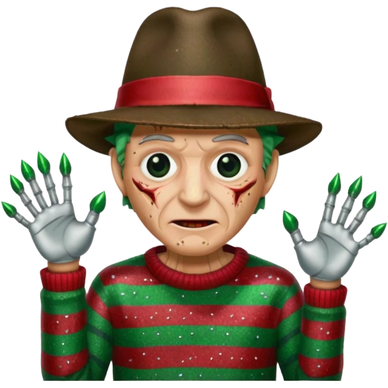 glitter freddy krueger emoji