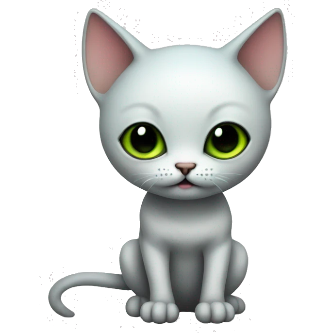Cute alien cat emoji
