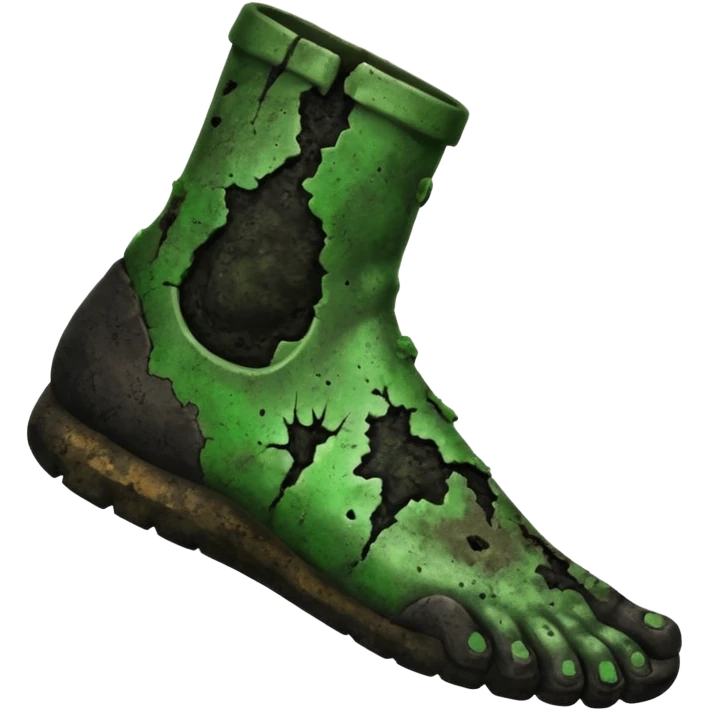 Moldy black guys foot emoji