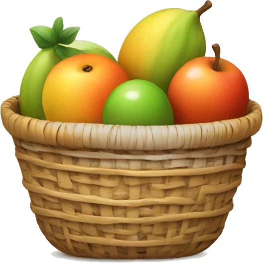 Fruit with basket emoji