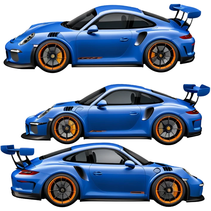 Navy blue Porsche gt3 rs emoji