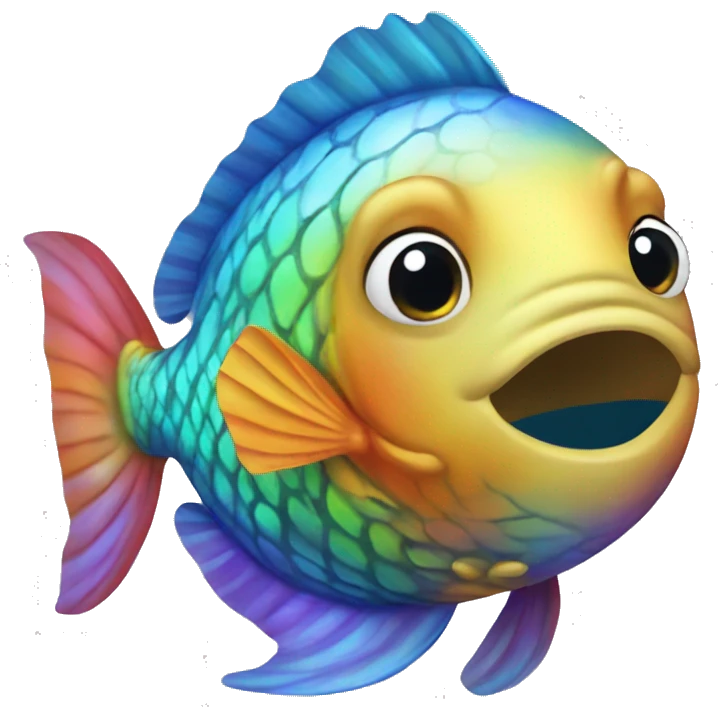 Rainbow fish emoji