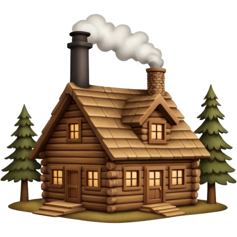 log cabin emoji