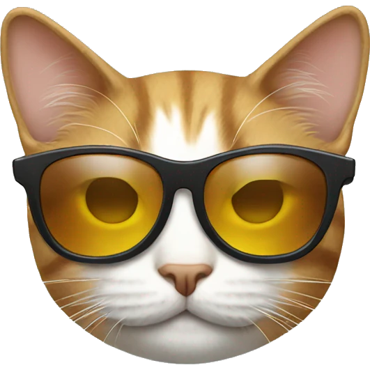Cat with sunglasses emoji