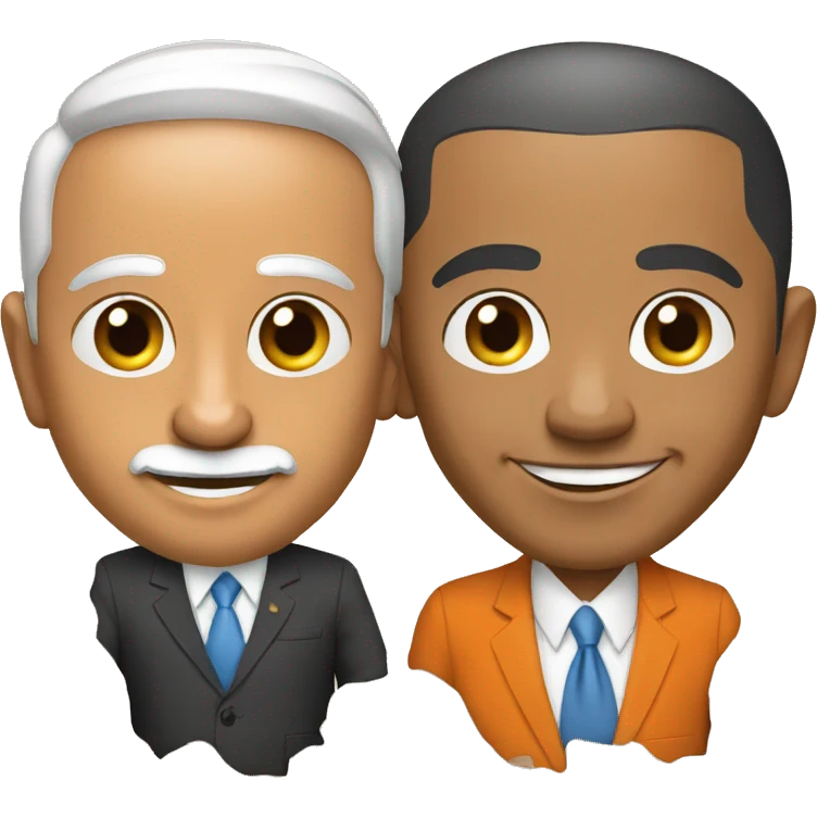 Obama & Narendra Modi as a friend  emoji