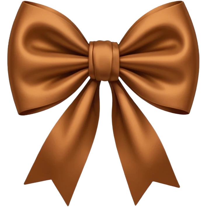 brown bow emoji