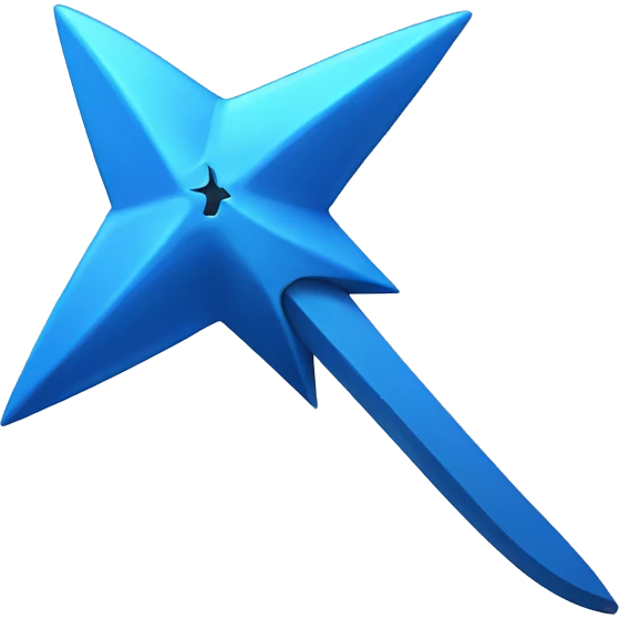 blue ninja star emoji