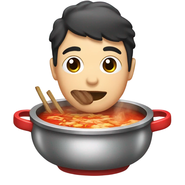 Eating hot pot emoji