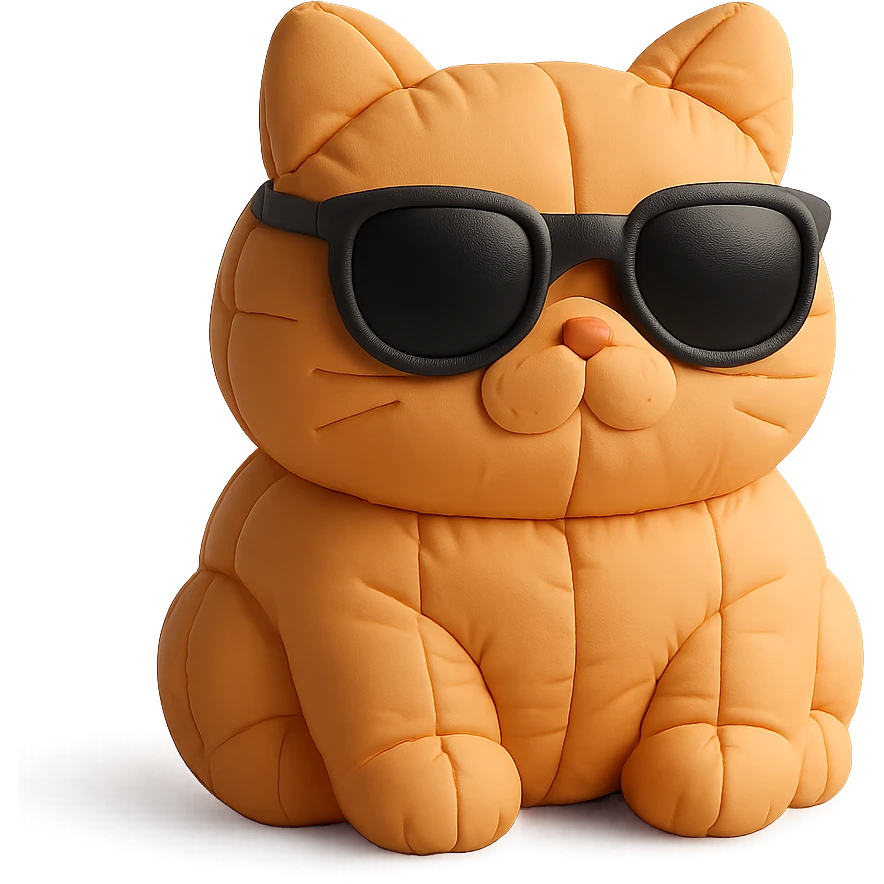 Cat wearing sunglasses emoji