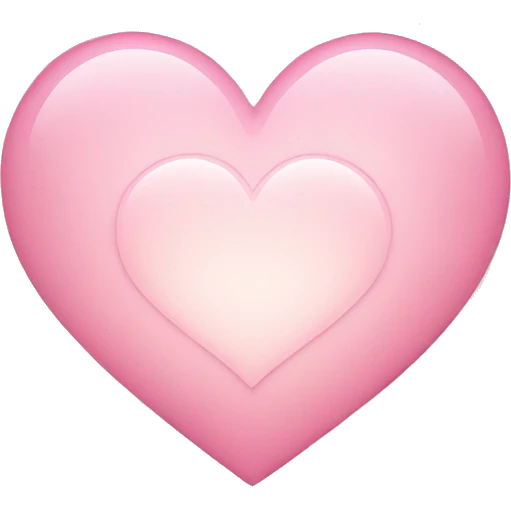 Heart in light pink emoji