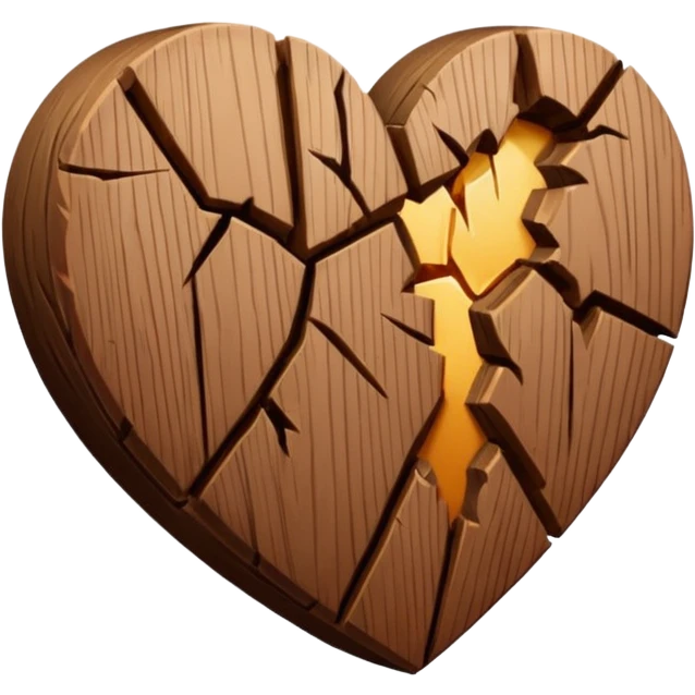 Brown broken heart emoji
