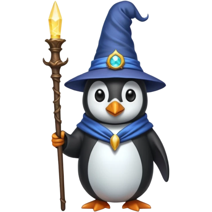 Penguin Wizard emoji