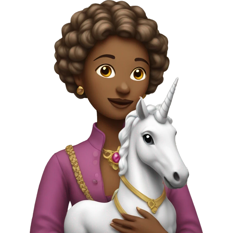 lady with unicorn emoji