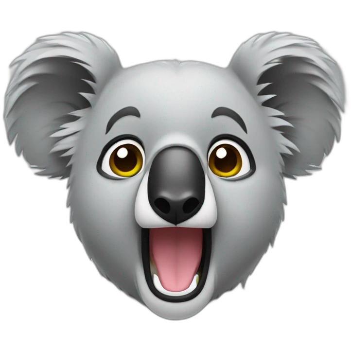 hyped koala emoji