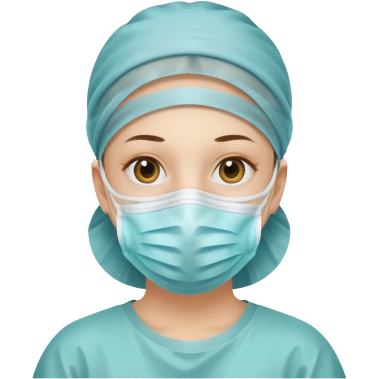 une personne avec un masque covid emoji