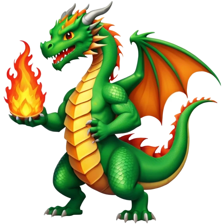 Dragon with a six pack emoji
