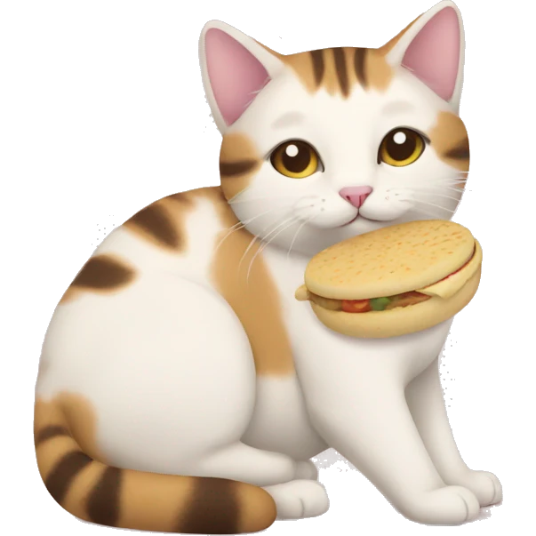 Cat + arepa emoji