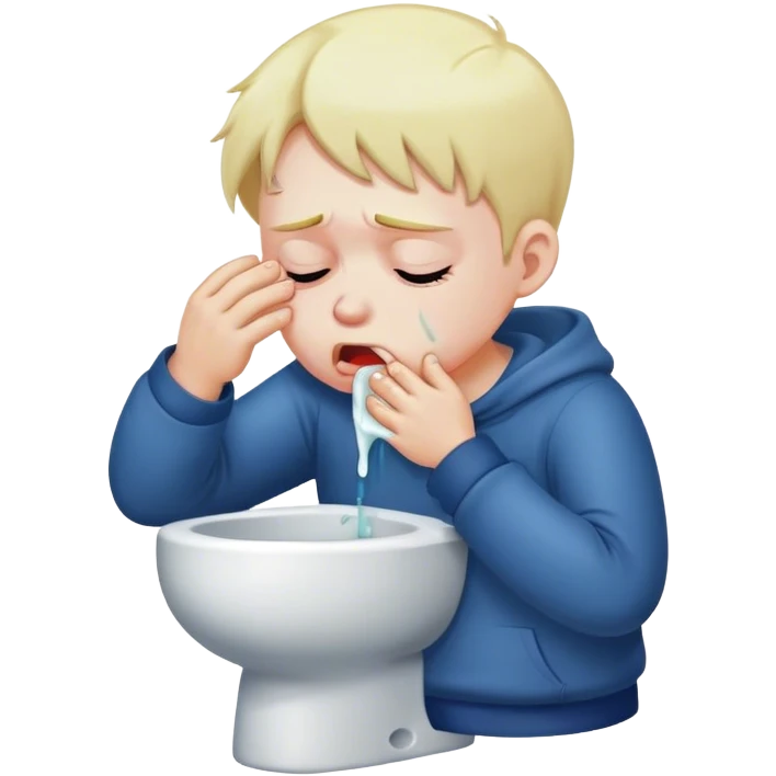 Puking boy emoji