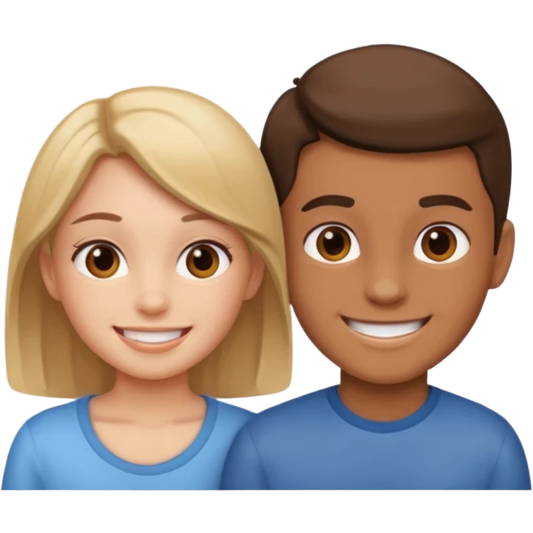 Girl besti and boy bestie  emoji