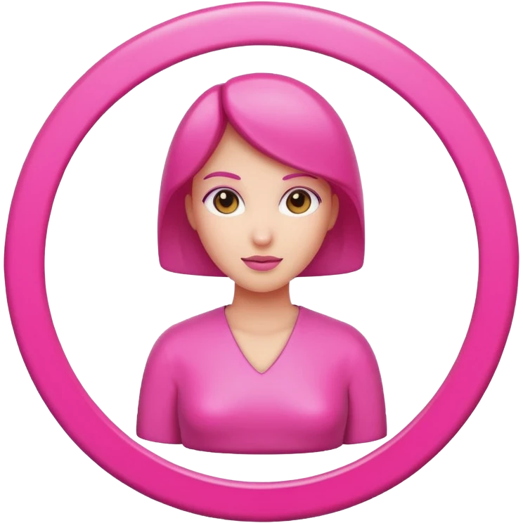 Pink Female Gender Sign  emoji