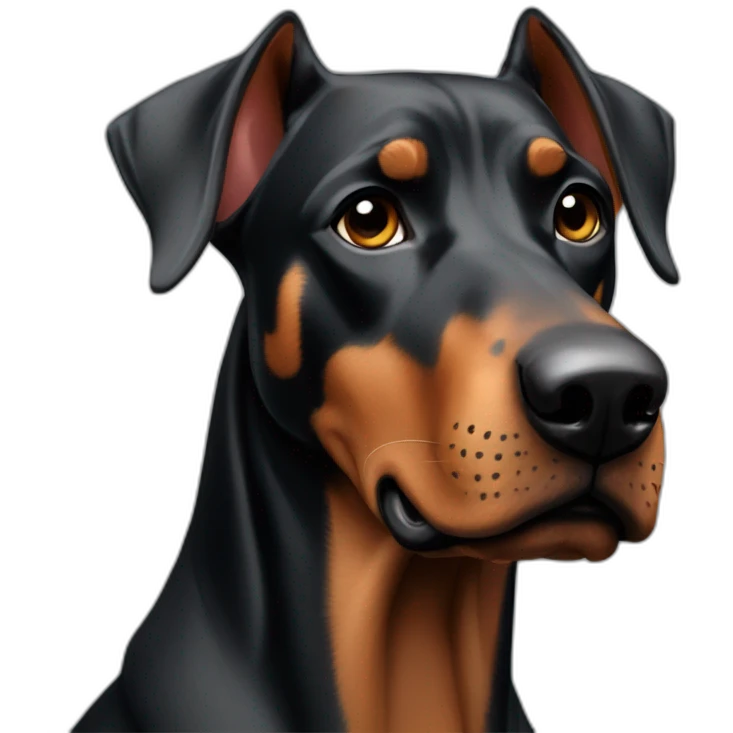 Perro doberman emoji