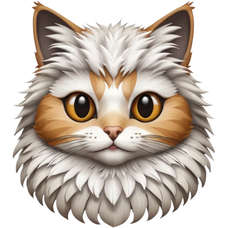 cat face on bird emoji